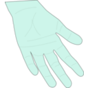 download Hand clipart image with 135 hue color