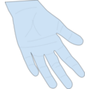 download Hand clipart image with 180 hue color