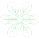 download Snowflake1 clipart image with 315 hue color