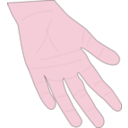 download Hand clipart image with 315 hue color