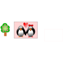 download Penguin In The Spring clipart image with 0 hue color
