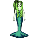 download Mermaid 2 clipart image with 45 hue color