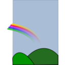 download Rainbow1 clipart image with 0 hue color