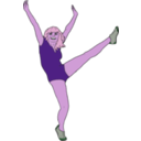 download Aerobic Dancer clipart image with 270 hue color