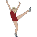 download Aerobic Dancer clipart image with 0 hue color