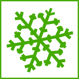 Eco Green Snow Icon