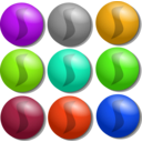 download Game Marbles Dots clipart image with 45 hue color