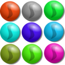 download Game Marbles Dots clipart image with 135 hue color