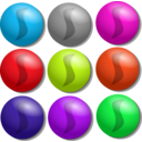 download Game Marbles Dots clipart image with 315 hue color