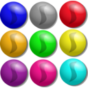 download Game Marbles Dots clipart image with 0 hue color