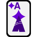 download Ace Of Diamonds clipart image with 270 hue color