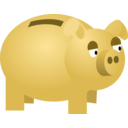 download Piggy Bank clipart image with 45 hue color