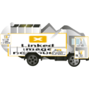 download Garbage Truck clipart image with 45 hue color