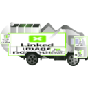 download Garbage Truck clipart image with 90 hue color