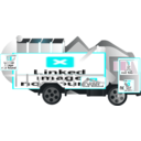 download Garbage Truck clipart image with 180 hue color