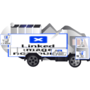 download Garbage Truck clipart image with 225 hue color