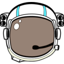 download Space Helmet clipart image with 180 hue color