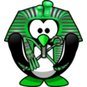 download Tut Ankh Penguin clipart image with 90 hue color