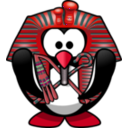 download Tut Ankh Penguin clipart image with 315 hue color