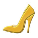 download Golden Shoe clipart image with 0 hue color