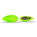 download Papaya Sliced clipart image with 45 hue color