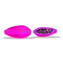 download Papaya Sliced clipart image with 270 hue color