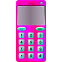 download Slim Cell Phone clipart image with 90 hue color