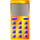 download Slim Cell Phone clipart image with 180 hue color