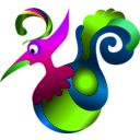 download Decorative Bird clipart image with 90 hue color
