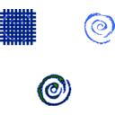 download Spiral Fire clipart image with 225 hue color