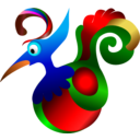 download Decorative Bird clipart image with 0 hue color
