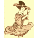 download Geisha With A Shamisen clipart image with 0 hue color
