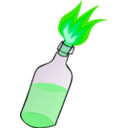 download Molotov Cocktail clipart image with 90 hue color
