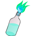 download Molotov Cocktail clipart image with 135 hue color
