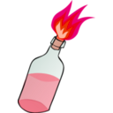 download Molotov Cocktail clipart image with 315 hue color