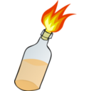 download Molotov Cocktail clipart image with 0 hue color