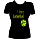 download I Love Basketball clipart image with 45 hue color