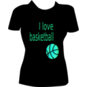 download I Love Basketball clipart image with 135 hue color