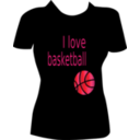 download I Love Basketball clipart image with 315 hue color