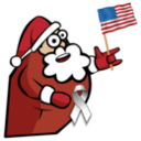 download Satan Claus clipart image with 0 hue color