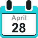 download Calendar clipart image with 180 hue color