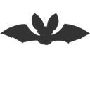 download Bat Silhouette Icon clipart image with 270 hue color