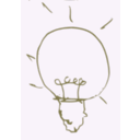 download Bulb Idea clipart image with 180 hue color