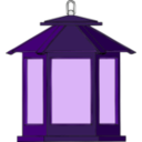 download Lantern clipart image with 225 hue color