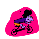 download Biker clipart image with 270 hue color