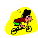download Biker clipart image with 0 hue color