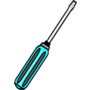 download Simple Screwdriver clipart image with 135 hue color