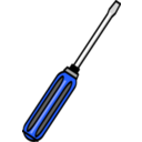 download Simple Screwdriver clipart image with 180 hue color