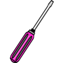download Simple Screwdriver clipart image with 270 hue color