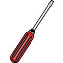 download Simple Screwdriver clipart image with 315 hue color